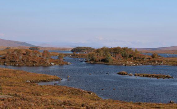 Im Rannoch Moor am Loch Bà