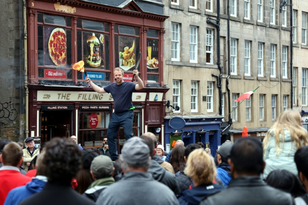 Animateur in der High Street