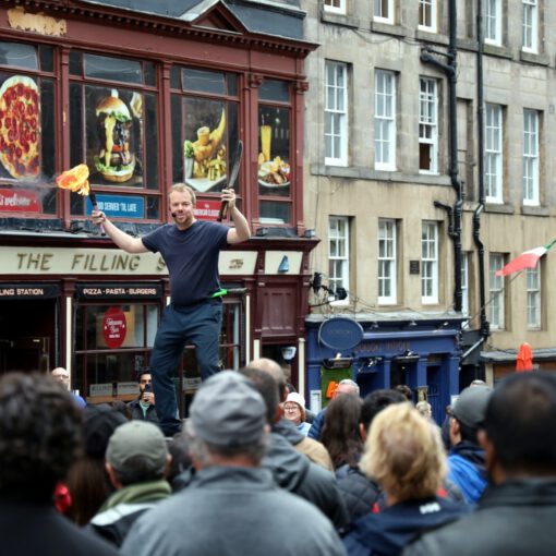 Animateur in der High Street