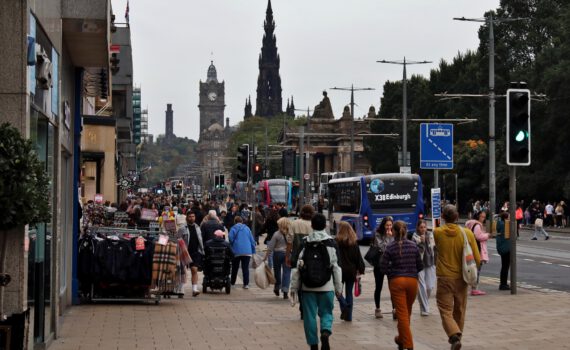 Sonntagnachmittag in der Princes Street